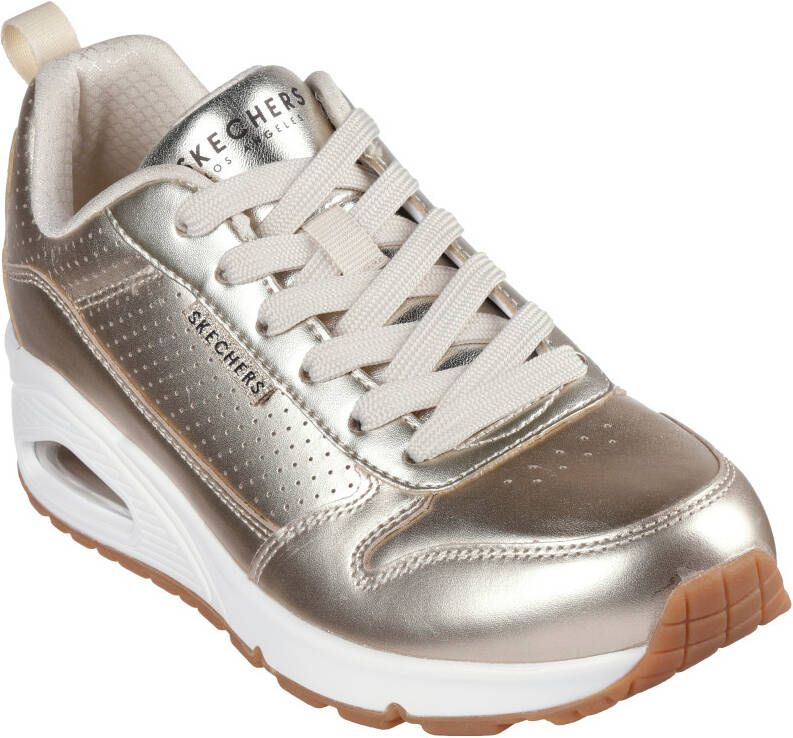 Skechers Sneakers Uno Metallixs Wedge sneakers plateausneakers veterschoenen met Skech-Air