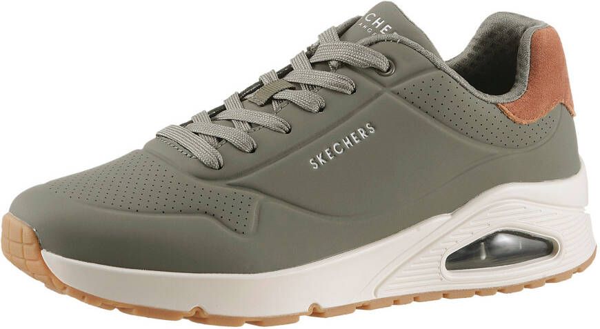 Skechers Sneakers UNO-SUITED ON AIR freizeitschoen lage schoen veterschoen met modieuze sleehak