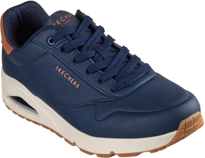 Skechers Sneakers UNO-SUITED ON AIR vrijetijdsschoen lage schoen veterschoen met modieuze sleehak
