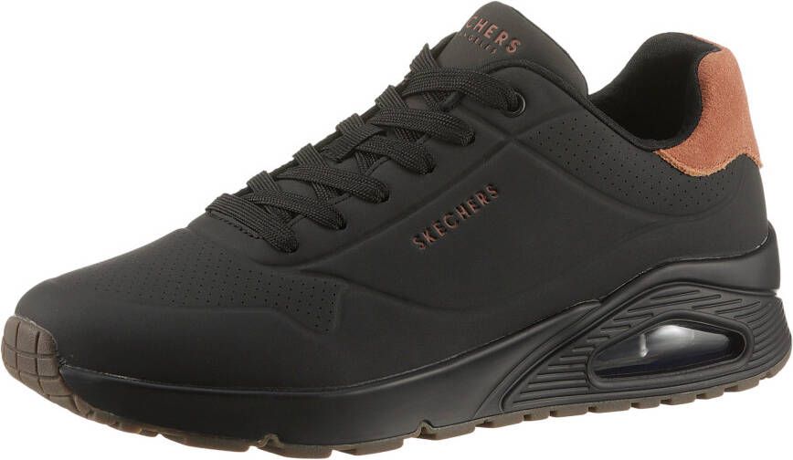 Skechers Sneakers UNO-SUITED ON AIR vrijetijdsschoen lage schoen veterschoen met modieuze sleehak