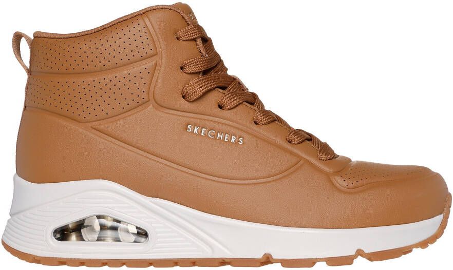 Skechers Sneakers Uno wedge sneaker high top sneaker veterschoen met luchtkussen sleehak