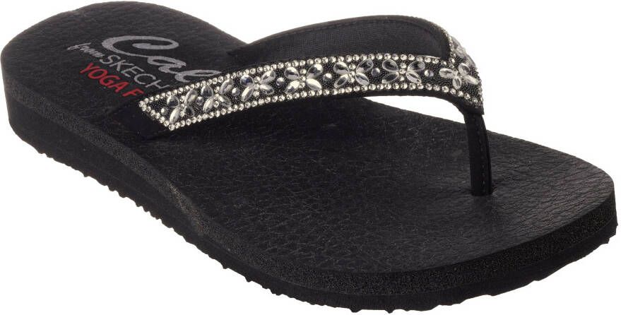 Skechers Meditation Butterfly Garden Dames Slippers Zwart - Foto 2