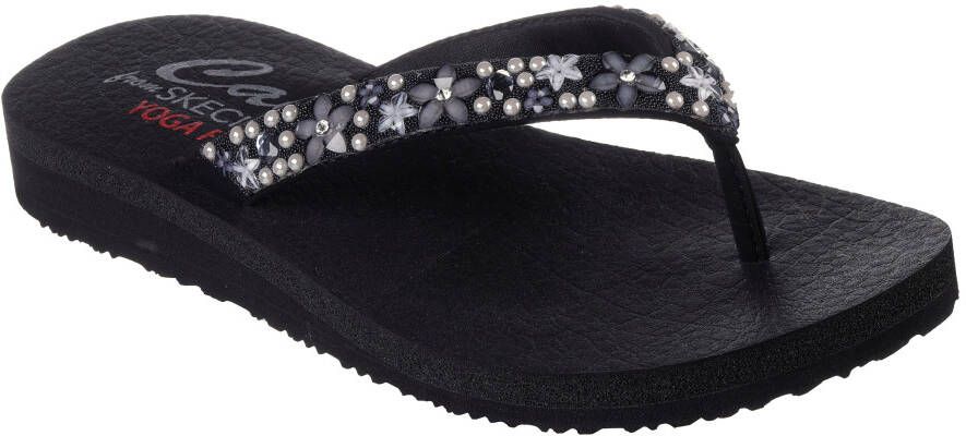 Skechers Teenslippers MEDITATION-DANCING DAISY met gegarneerde riempjes - Foto 3