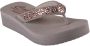 Skechers Vinyasa Wild Daisies VEGAN Slipper Vrouwen Taupe - Thumbnail 3