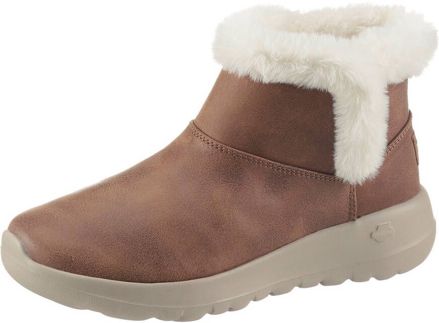 Skechers On the GO Joy Endeavor Dames Gevoerde Winterlaarzen Boots Bruin 144013-CSNT