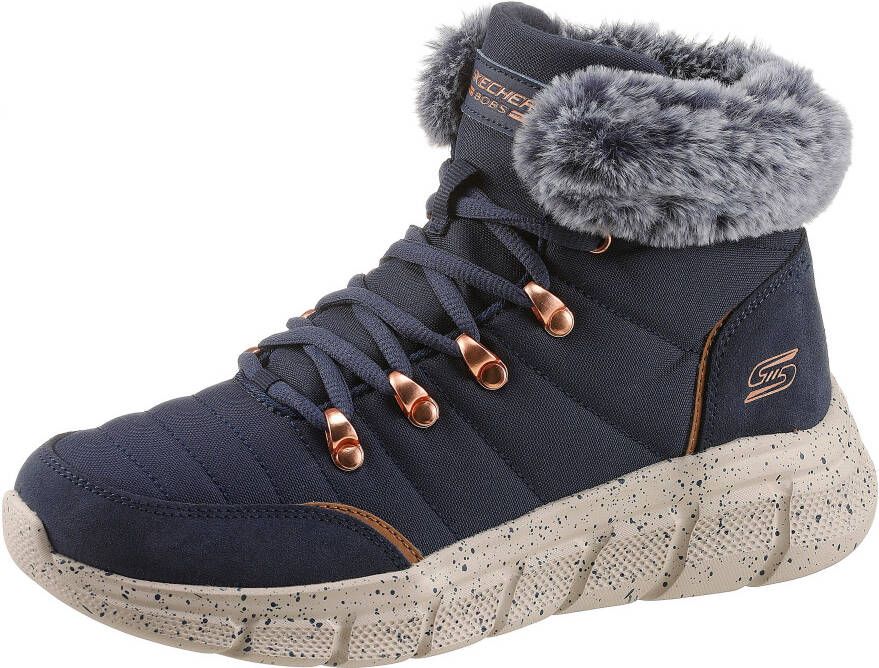 Skechers Bobs B Flex Jolly Darling Veterschoenen Hoog blauw - Foto 4