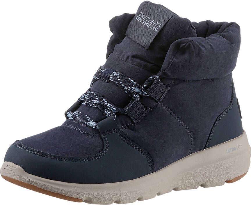 Skechers Glacial Ultra Trend Up 144194-NVY Vrouwen Marineblauw Laarzen