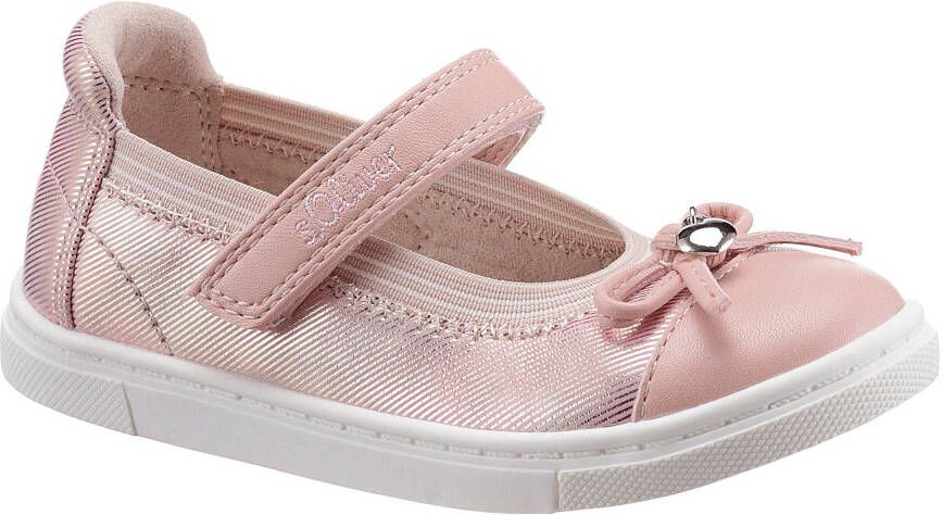 S.Oliver Ballerina's met riempje in mooie metallic-look - Foto 6