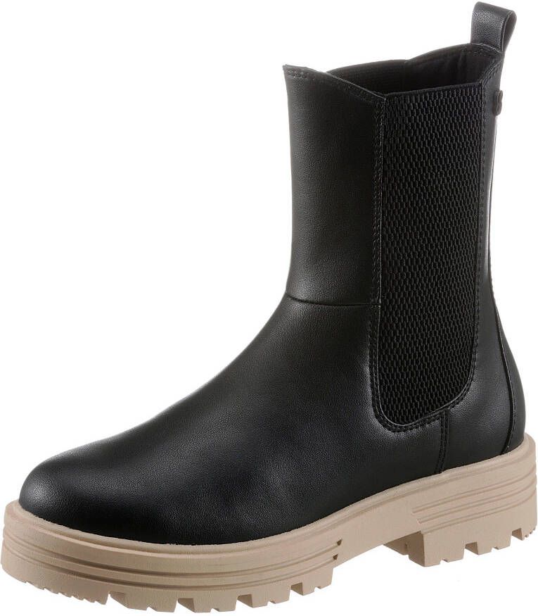 s.Oliver Chelsea-boots met aan beide kanten stretchinzetten