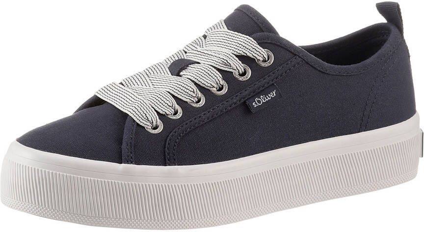 s.Oliver Plateausneakers met soft foam-binnenzool