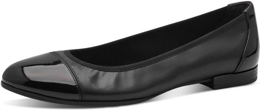 Tamaris Ballerina's blockhak business schoen instapschoen met elastische afwerking