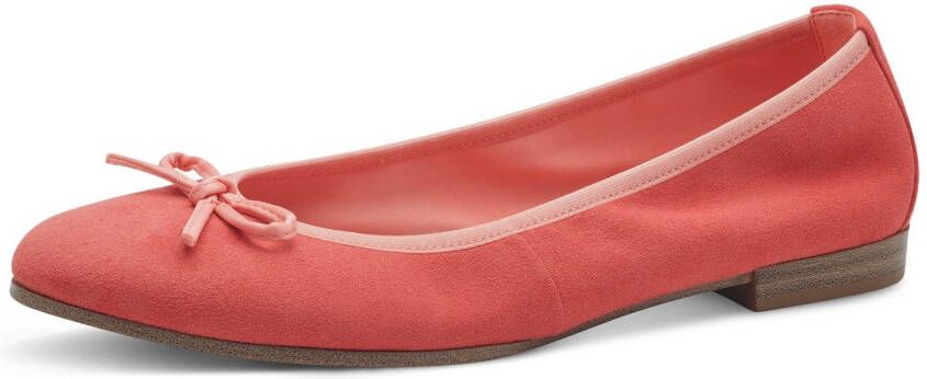 Tamaris Ballerina's blockhak business schoen instapschoen met schattige decoratieve strik