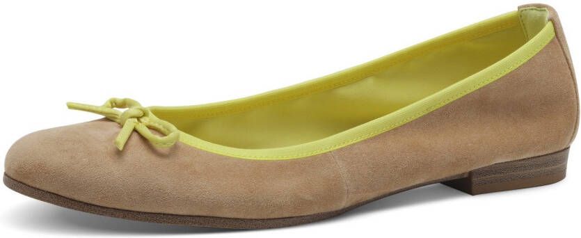 Tamaris Ballerina's blockhak business schoen instapschoen met schattige decoratieve strik