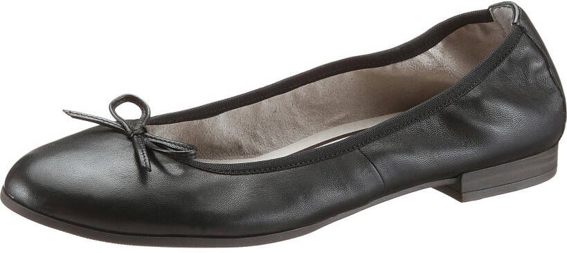 Tamaris Ballerina's Flats slipper businessschoen met decoratieve strik - Foto 4