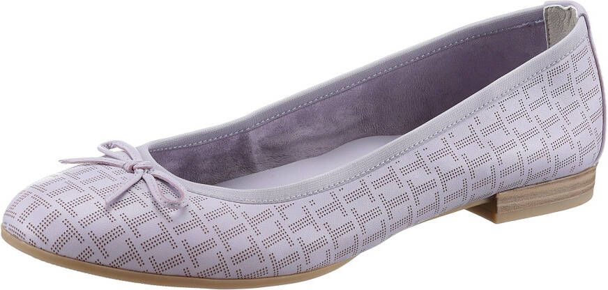 Tamaris Ballerina's Flats slipper businessschoen met decoratieve strik - Foto 3
