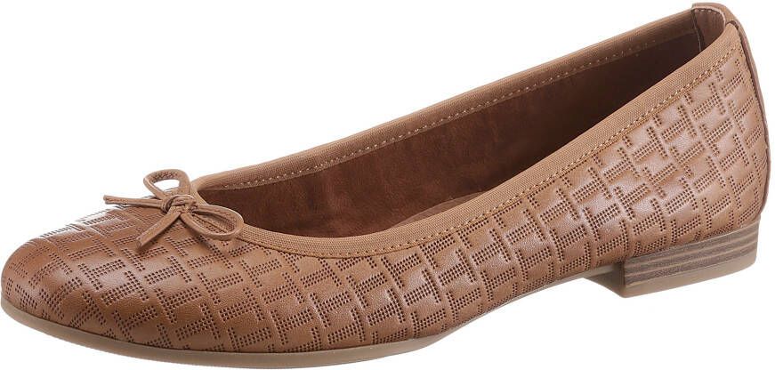 Tamaris Ballerina's met gestempeld logo all-over