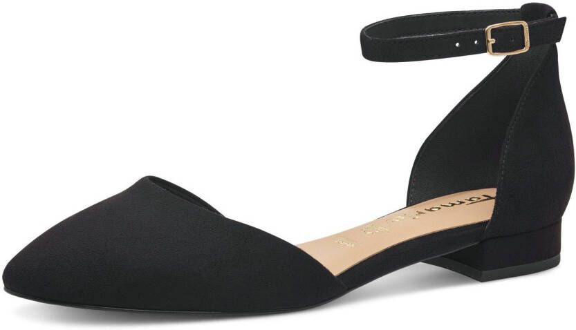 Tamaris Ballerina's met riempje blokhak sandaal avondschoen met verstelbaar bandje