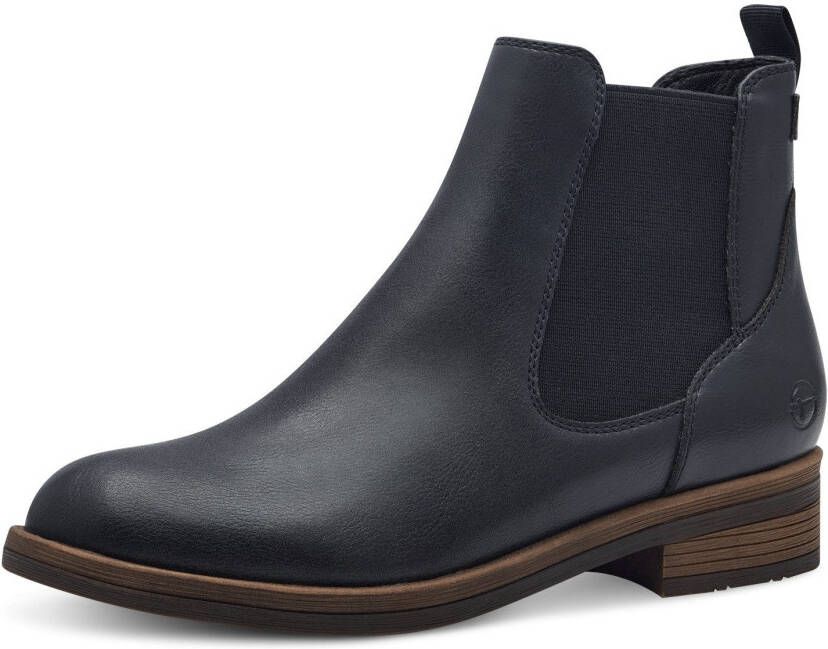 Tamaris Chelsea-boots blokhak laarsjes business schoen instapschoen aantrekband - Foto 6