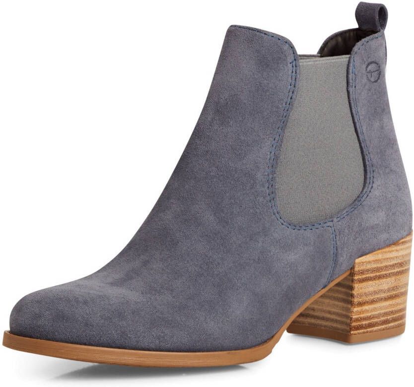 Tamaris Chelsea-boots cowboy enkellaars westernlaarzen met comfortabele stretch inzet