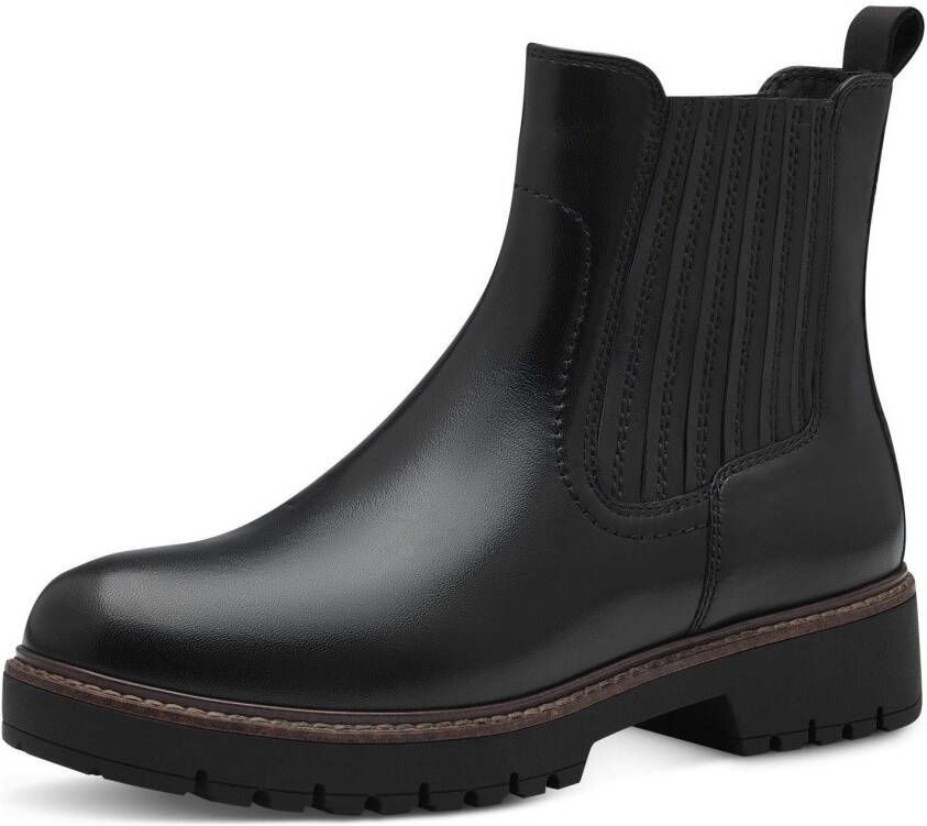 Tamaris Chelsea-boots hakken enkellaars zakelijke schoen met touch it-uitrusting