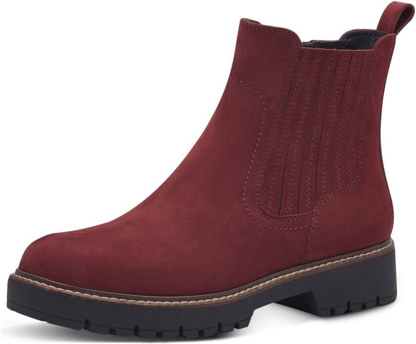 Tamaris Chelsea-boots hakken enkellaars zakelijke schoen met touch it-uitrusting