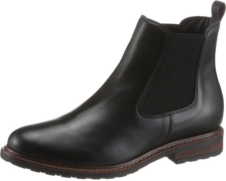 Tamaris Chelsea-boots blokhak business schoen comfortabele schoen in klassieke look - Foto 2