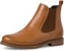 Tamaris dames Chelsea boot leren laarzen enkellaarzen dames lichtbruin M2505641 - Thumbnail 2