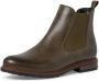 Tamaris dames Chelsea boot 1-25056-41 leren laarzen enkellaarsjes olijf M2505641 - Thumbnail 2