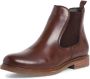 Tamaris dames Chelsea boot leren laarzen enkellaarsjes dames enkellaarsjes bruin M2505641 - Thumbnail 2