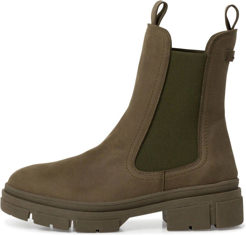 Tamaris Chelsea boots Groen Leer 182109 Dames - Foto 3