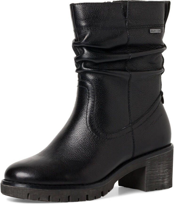 Tamaris COMFORT Winterlaarsjes met plooien in slouchy look tex-uitrusting