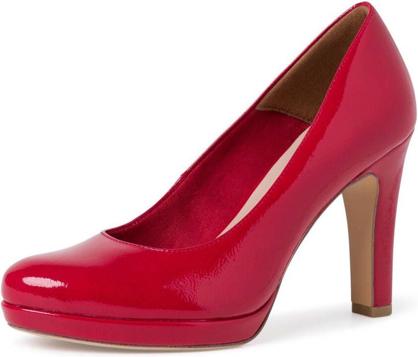 Tamaris Highheel-pumps in glanzende look - Schoenen.nl