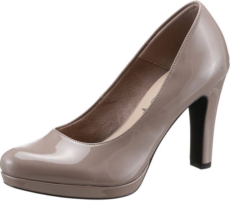 Tamaris Taupe Lakpump met 9 5 cm Hak Beige Dames - Foto 2