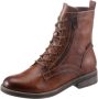 Tamaris Hoge veterschoenen SHAE blokhak veterschoenen laarsjes met decoratieve ritssluiting - Thumbnail 3