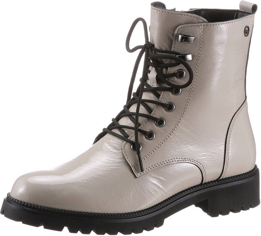 Tamaris Veterschoenen Hoog Veterschoenen Hoog gebroken wit - Foto 14