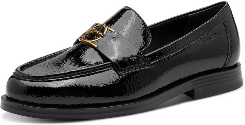 Tamaris Instappers blokhak loafer zakelijke schoen in vegan verwerking - Foto 2