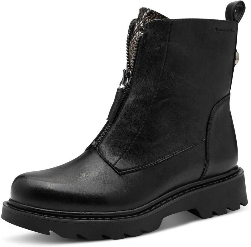 Tamaris Laarsjes blokhak laarzen met voor- en binnenritssluiting - Foto 3