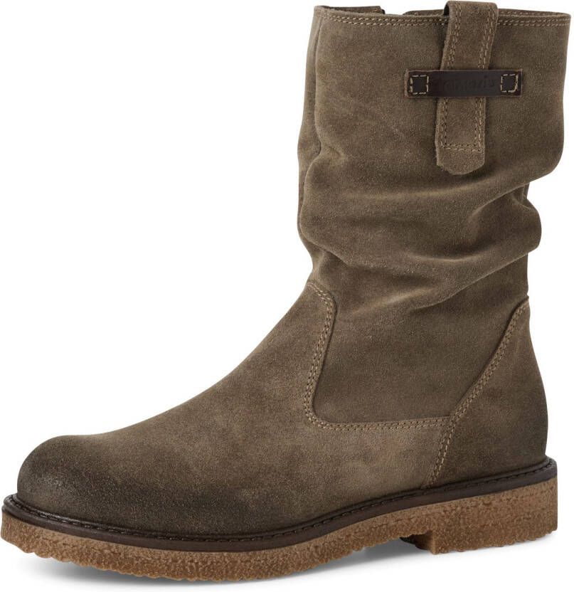 Tamaris Laarsjes blokhak korte laarzen met praktische binnenritssluiting - Foto 2