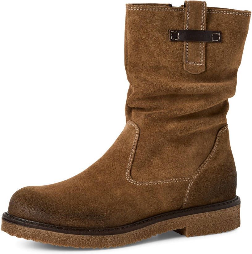 Tamaris Laarsjes blokhak korte laarzen met praktische binnenritssluiting - Foto 3