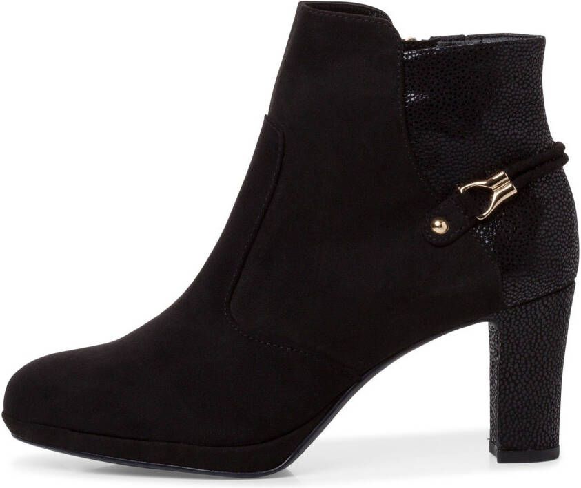 Tamaris Zwarte leren Chelsea laars met 6 cm hak Black Dames - Foto 9