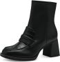 Tamaris Trendy vegan enkellaars met opvallende hak Black Dames - Thumbnail 4