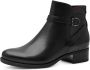 Tamaris Laarsjes blokhak business schoen laarzen met decoratieve gesp en logo-embossing - Thumbnail 3