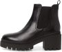 Tamaris dames chelsea boot leren laarzen enkellaars vrouwen leer M2545941 zwart - Thumbnail 3