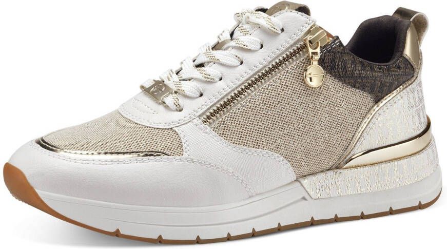 Tamaris Sneakers met sleehak Almina vrijetijdsschoen lage schoen veterschoen met praktische verwisselbare binnenzool - Foto 2