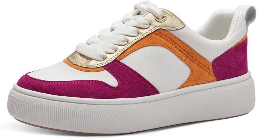 Tamaris Plateausneakers met praktische verwisselbare binnenzool vrijetijdsschoen lage schoen veterschoen