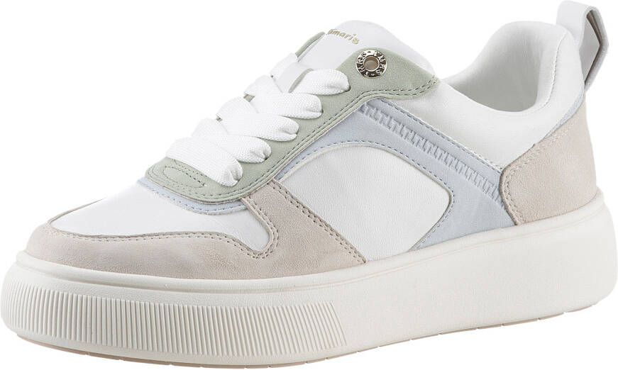 Tamaris Plateausneakers met praktische verwisselbare binnenzool vrijetijdsschoen lage schoen veterschoen