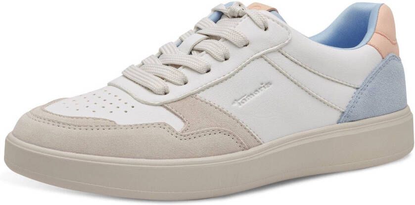 Tamaris Plateausneakers vrijetijdsschoen lage schoen veterschoen met contrastafwerkingen