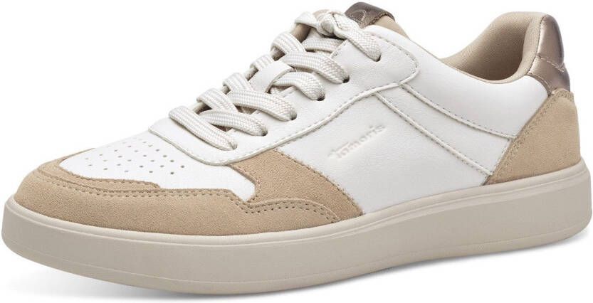 Tamaris Plateausneakers vrijetijdsschoen lage schoen veterschoen met contrastafwerkingen