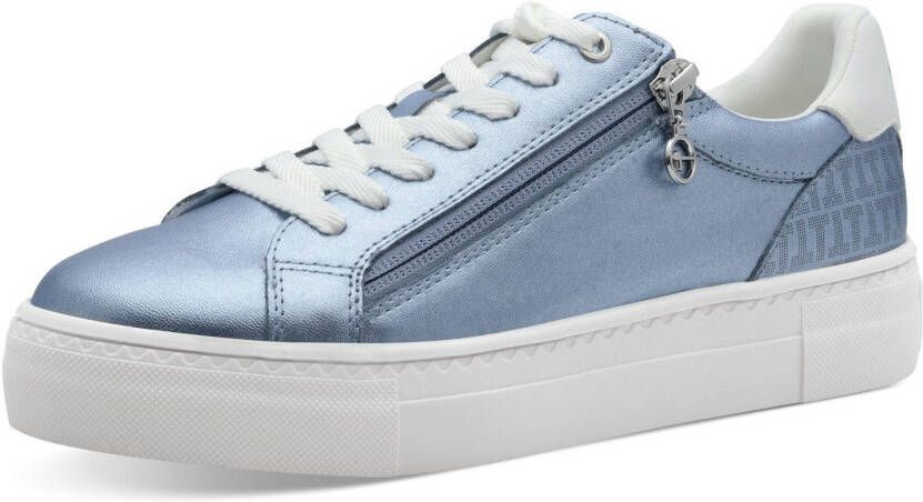 Tamaris Plateausneakers vrijetijdsschoen lage schoen veterschoen met gepolsterde schacht