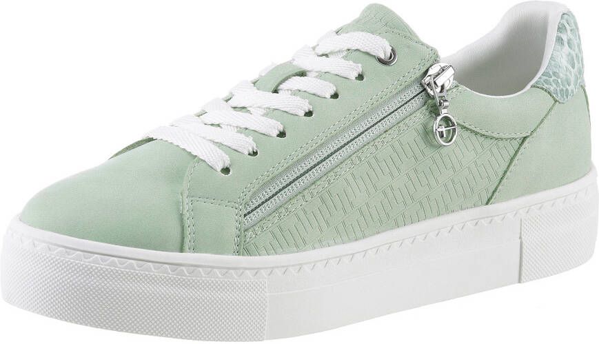 Tamaris Plateausneakers vrijetijdsschoen halfschoen veterschoen met gepolsterde schacht
